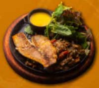 Filé de Tilápia com Legumes