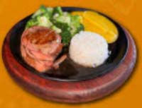 Filé Mignon com purê de baroa