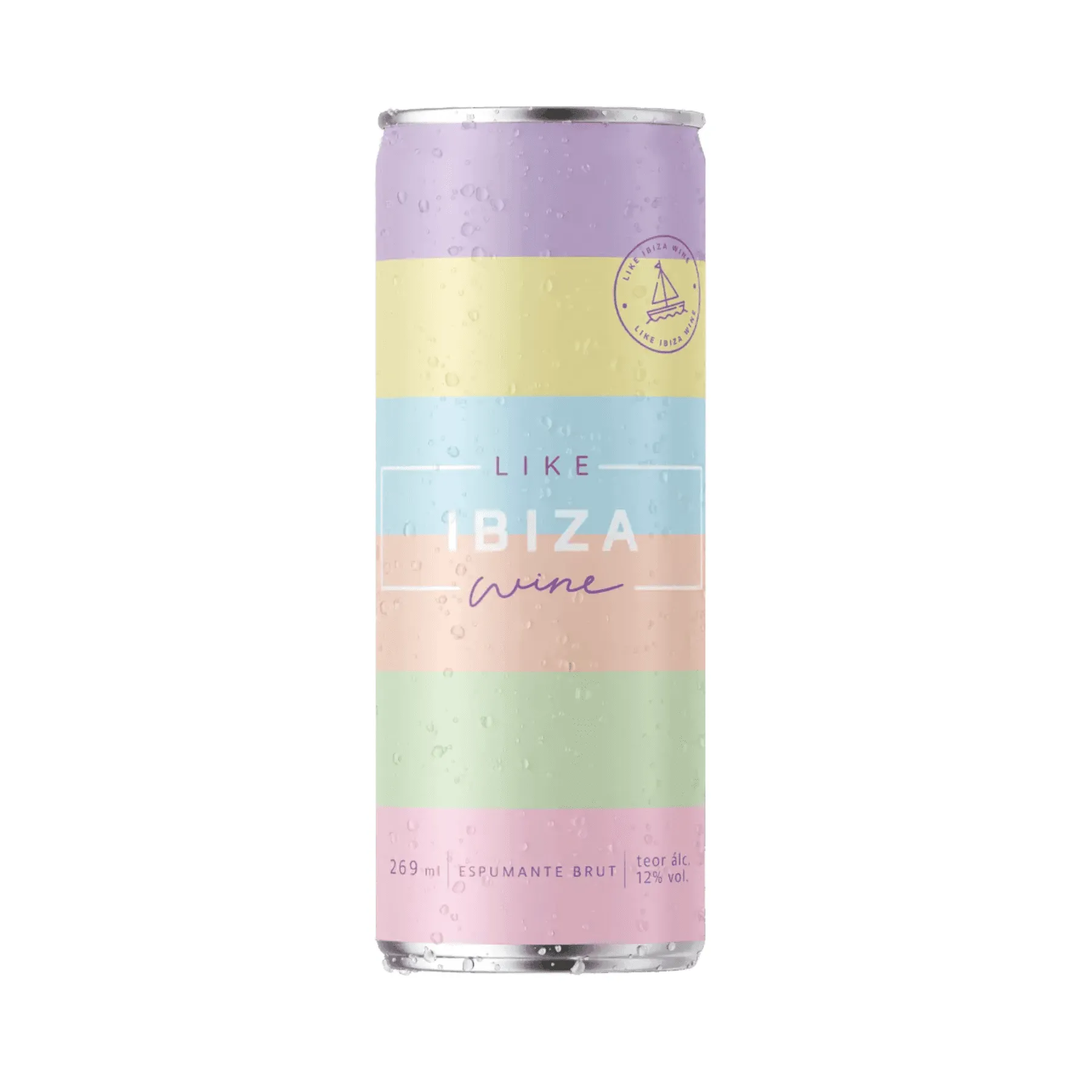 ESPUMANTE EM LATA LIKE IBIZA BRUT BRANCO
