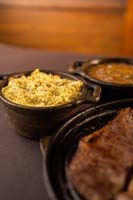 Picanha maturada com guarnições