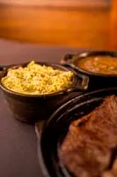 Picanha maturada com guarnições